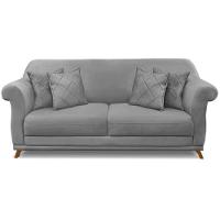 Sofa 3 Lugares Retro Polo 200cm Com Almofada Veludo 2938 Ezz 2938 - 10