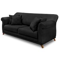 Sofa 3 Lugares Retro Polo 200cm Com Almofada Veludo 2237 Ezz 2237 - 1