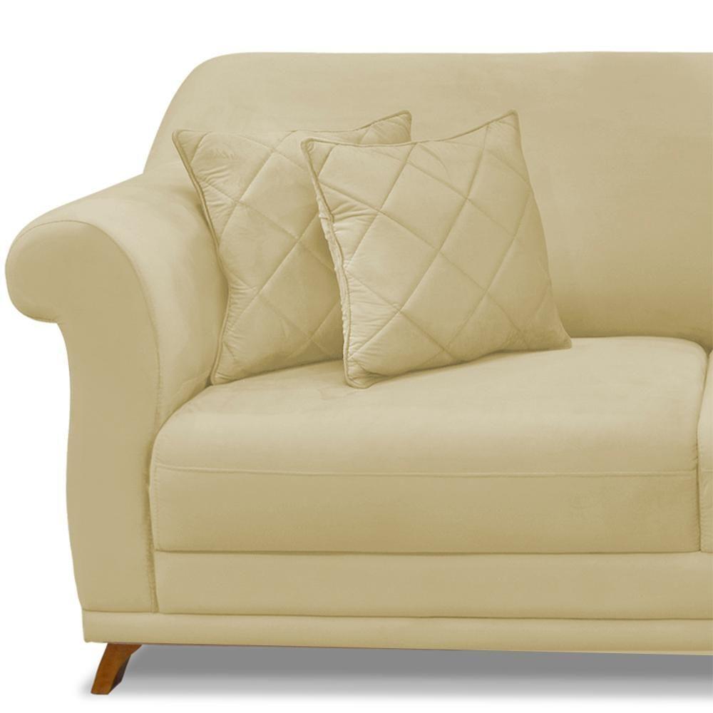 Sofa 2 Lugares Retro Polo 160cm Com Almofada Suede 1100 Ezz 1100 - 3