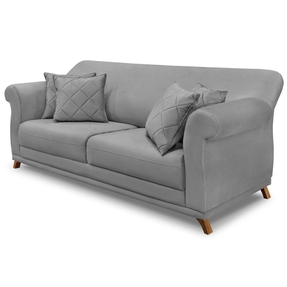 Sofa 2 Lugares Retro Polo 180cm Com Almofada Veludo 2938 Ezz 2938 - 1