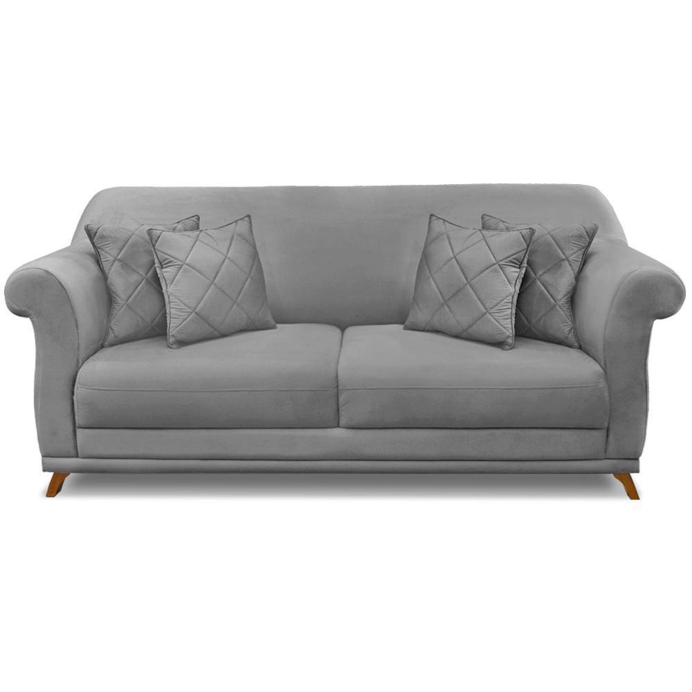 Sofa 2 Lugares Retro Polo 180cm Com Almofada Veludo 2938 Ezz 2938 - 4
