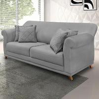 Sofa 2 Lugares Retro Polo 180cm Com Almofada Veludo 2938 Ezz 2938 - 9
