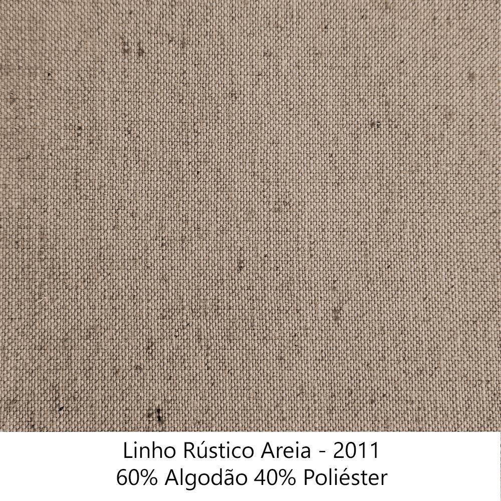 Sofa 2 Lugares Retro Polo 160cm Com Almofada Linho Areia Ezz Areia - 5