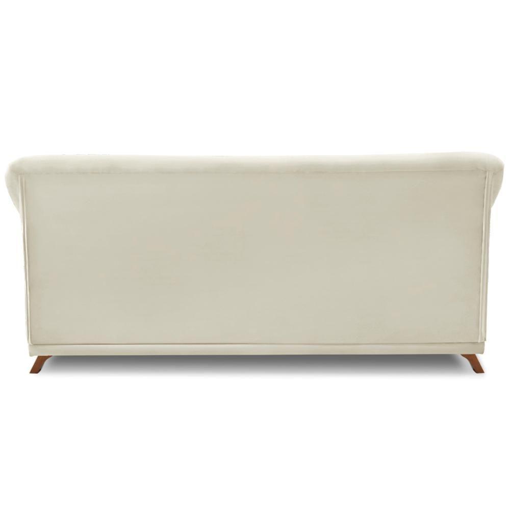 Sofa 3 Lugares Retro Polo 200cm Com Almofada Veludo 2221 Ezz 2221 - 5