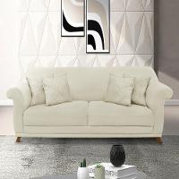 Sofa 3 Lugares Retro Polo 200cm Com Almofada Veludo 2221 Ezz 2221 - 6