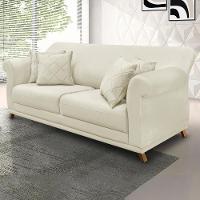 Sofa 3 Lugares Retro Polo 200cm Com Almofada Veludo 2221 Ezz 2221 - 9