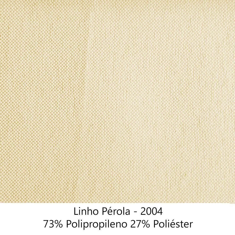 Sofa 2 Lugares Retro Polo 160cm Com Almofada Linho Perola Ezz Perola - 9