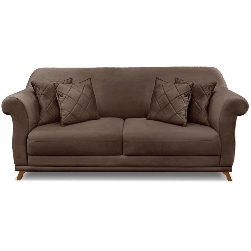 Sofa 2 Lugares Retro Polo 180cm Com Almofada Veludo 2231 Ezz 2231 - 2