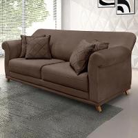 Sofa 2 Lugares Retro Polo 180cm Com Almofada Veludo 2231 Ezz 2231 - 7