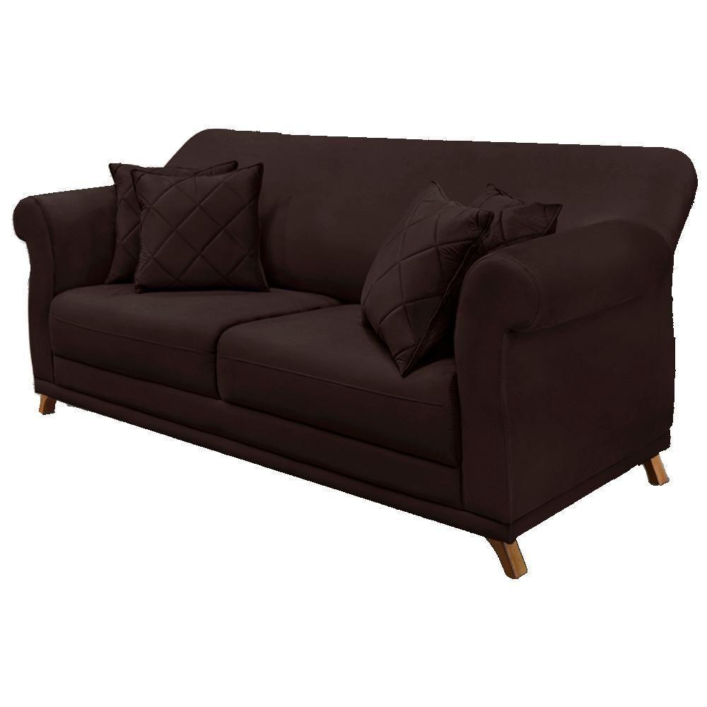 Sofa 2 Lugares Retro Polo 160cm Com Almofada Suede 1102 Ezz 1102 - 1