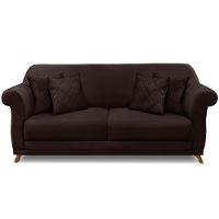 Sofa 2 Lugares Retro Polo 160cm Com Almofada Suede 1102 Ezz 1102