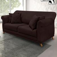 Sofa 2 Lugares Retro Polo 160cm Com Almofada Suede 1102 Ezz 1102 - 9