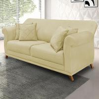 Sofa 3 Lugares Retro Polo 200cm Com Almofada Suede 1100 Ezz 1100 - 9