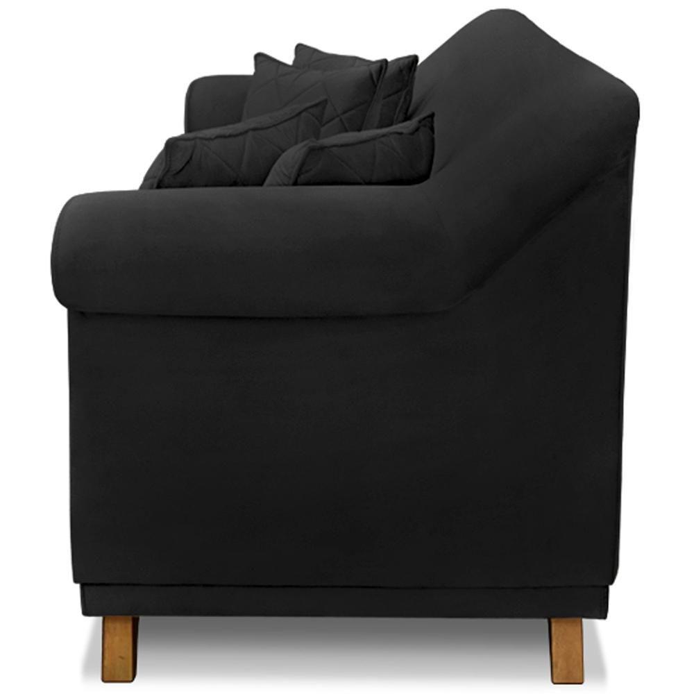 Sofa 2 Lugares Retro Polo 180cm Com Almofada Suede 1105 Ezz 1105 - 2