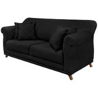 Sofa 2 Lugares Retro Polo 180cm Com Almofada Suede 1105 Ezz 1105 - 1