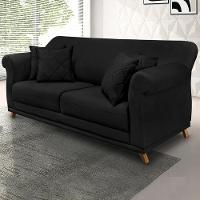 Sofa 2 Lugares Retro Polo 180cm Com Almofada Suede 1105 Ezz 1105 - 9