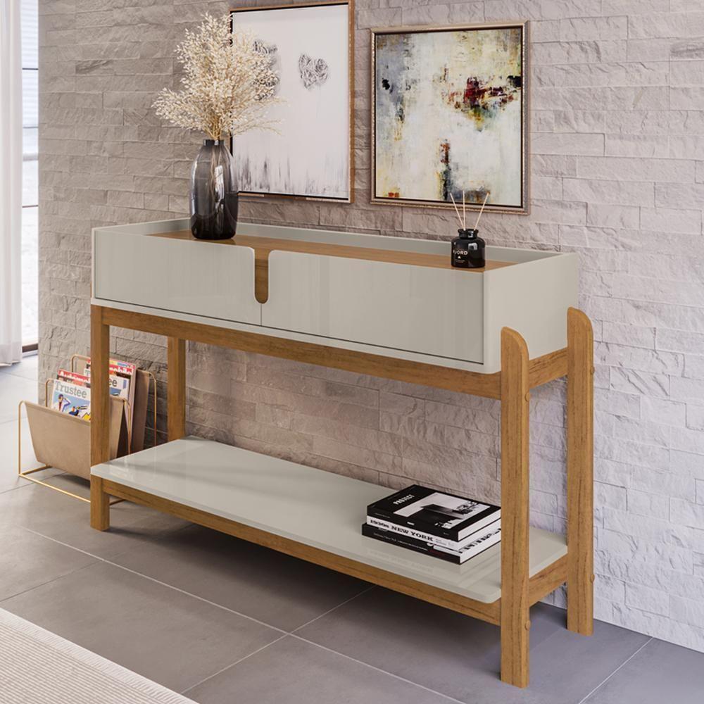 Aparador 2 Gavetas 50524 130cm Off White Cedro Dcasa Off White Cedro - 6