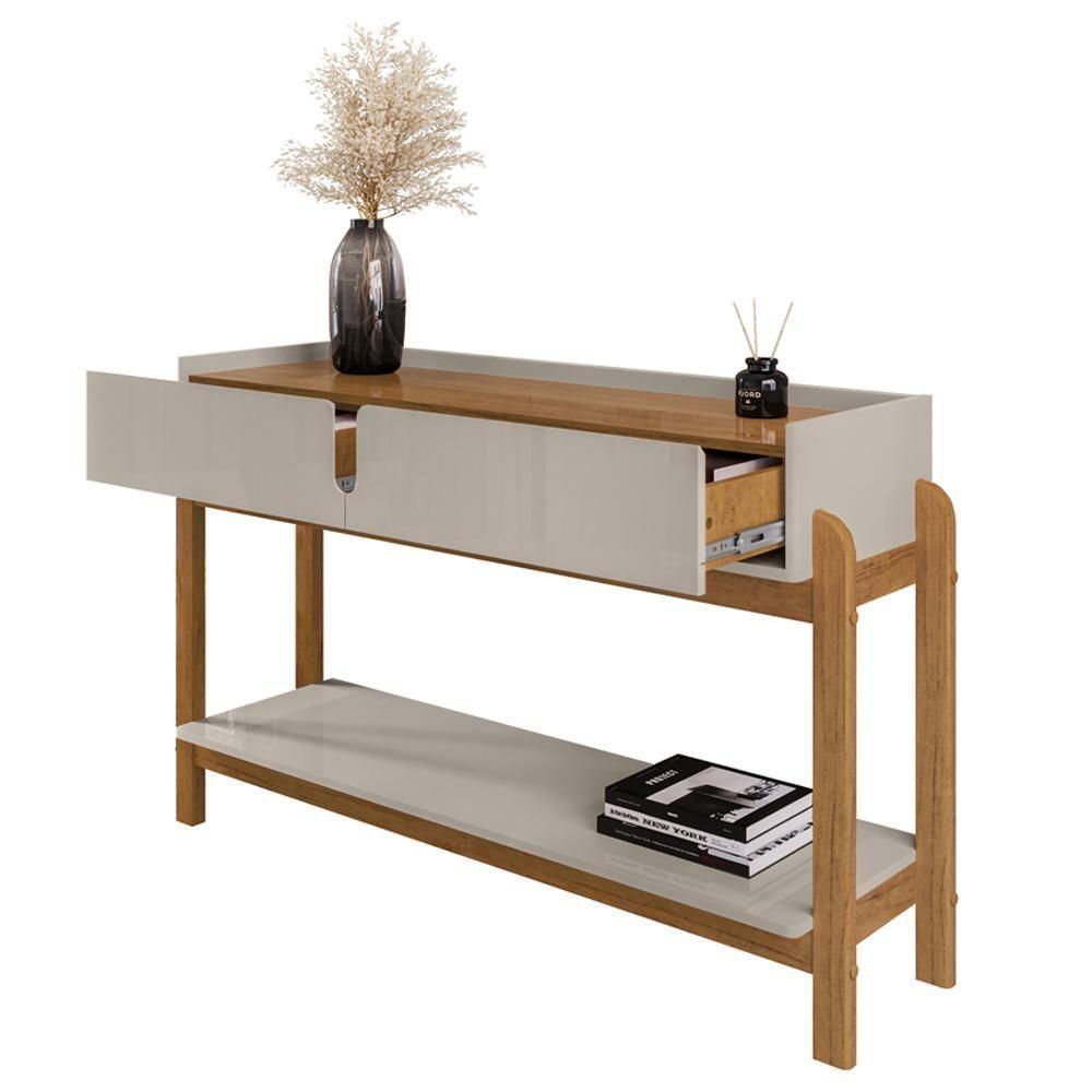 Aparador 2 Gavetas 50524 130cm Off White Cedro Dcasa Off White Cedro - 8