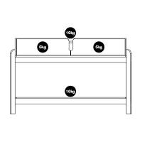 Aparador 2 Gavetas 50524 130cm Off White Cedro Dcasa Off White Cedro - 2