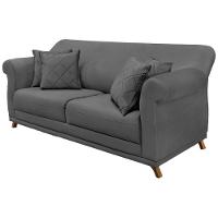 Sofa 2 Lugares Retro Polo 160cm Com Almofada Suede 1104 Ezz 1104 - 1