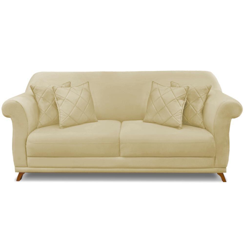Sofa 2 Lugares Retro Polo 180cm Com Almofada Suede 1100 Ezz 1100 - 4
