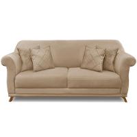 Sofa 2 Lugares Retro Polo 160cm Com Almofada Suede 1101 Ezz 1101