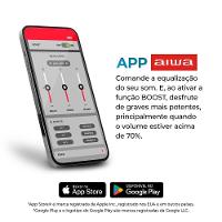 Caixa de Som Party Box Aiwa AWS-PB-08 Preta Bivolt - 9