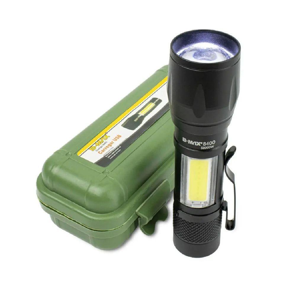 Lanterna Tática Led Usb - B-max Unica Lanterna Tática Led Usb - B-max - 1