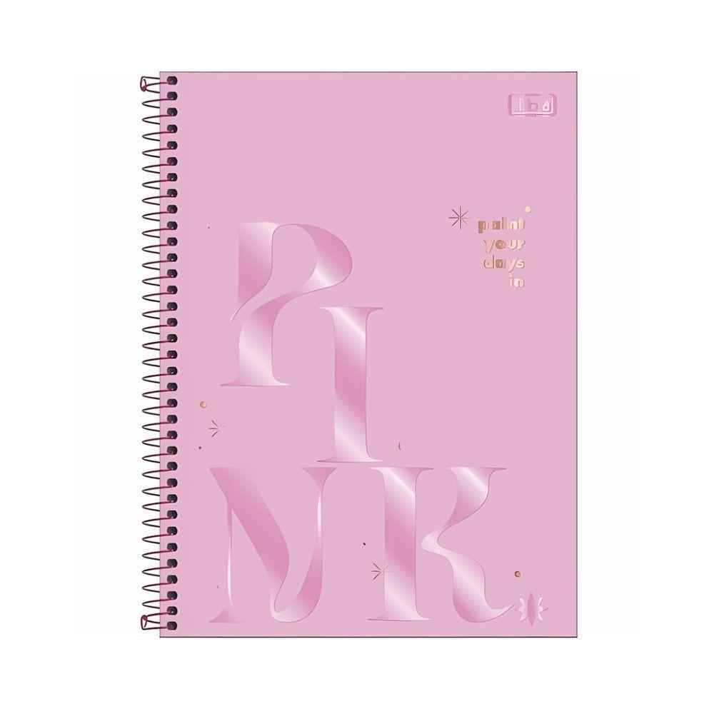 Caderno Espiral Capa Dura 1 Matéria - 80 Folhas - Love Pink - Tilibra - 4