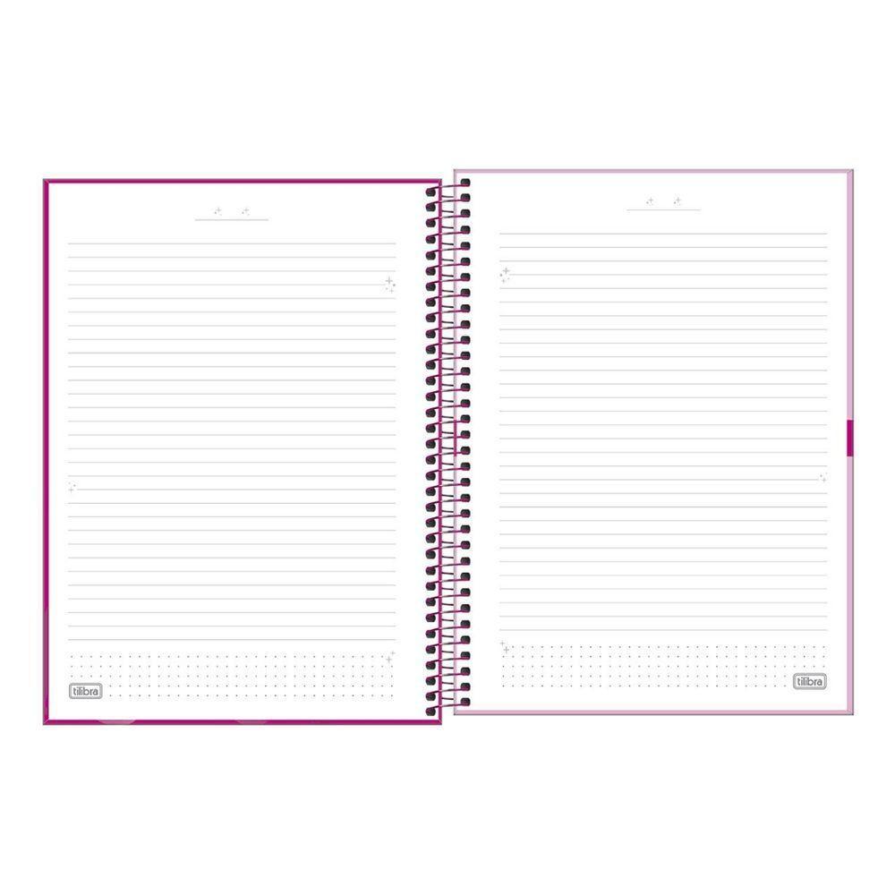 Caderno Espiral Capa Dura 1 Matéria - 80 Folhas - Love Pink - Tilibra - 5