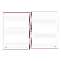 Caderno Espiral Capa Dura 1 Matéria - 80 Folhas - Love Pink - Tilibra - 5