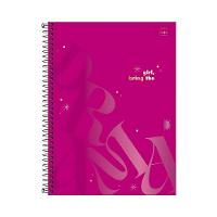 Caderno Espiral Capa Dura 1 Matéria - 80 Folhas - Love Pink - Tilibra - 7
