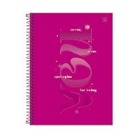 Caderno Espiral Capa Dura 1 Matéria - 80 Folhas - Love Pink - Tilibra - 8
