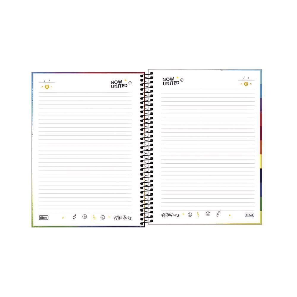 Caderno Espiral Capa Dura 10x1 - 160 Folhas - Now United - Tilibra - 4