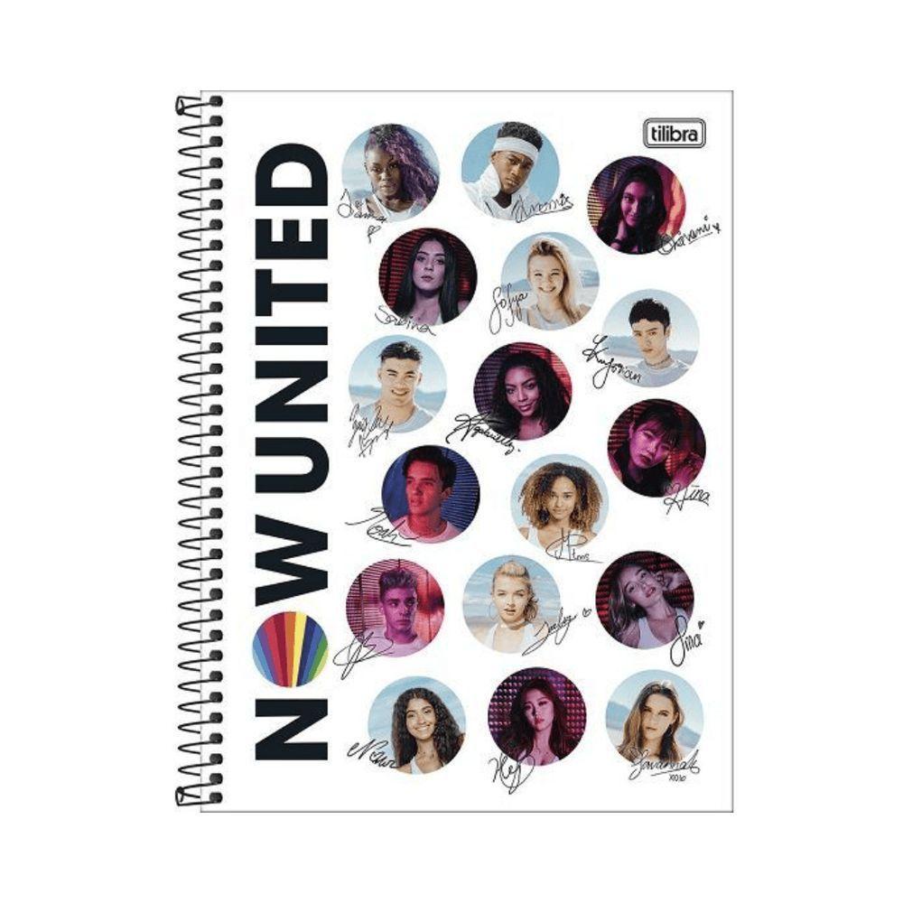 Caderno Espiral Capa Dura 10x1 - 160 Folhas - Now United - Tilibra - 7