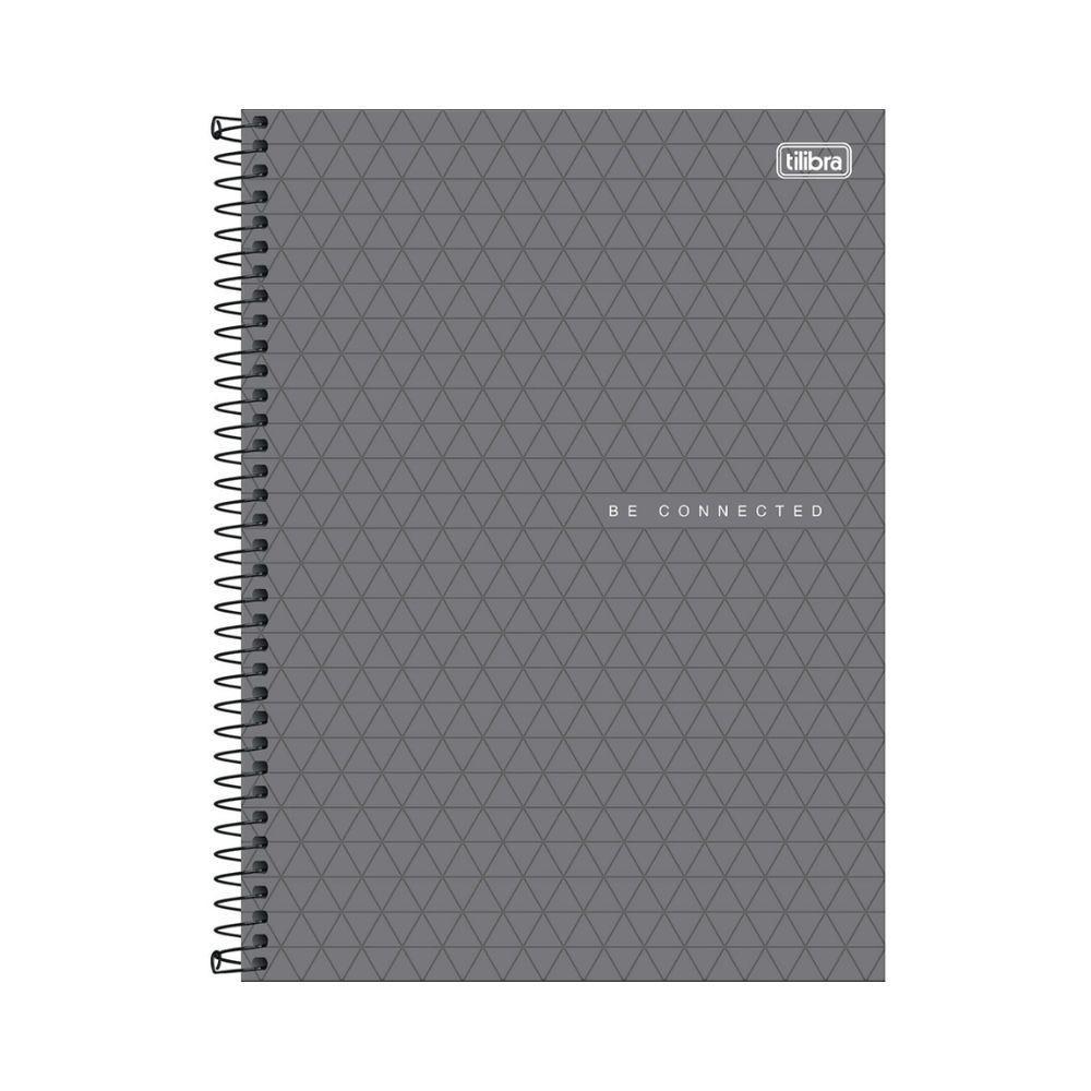Caderno Espiral Capa Plástica 1 Matéria - 80 Folhas - Connect Neon Masculino - Tilibra - 8