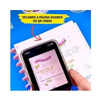 Caderno Espiral Capa Plástica 1 Matéria - 80 Folhas - Connect Neon Masculino - Tilibra - 6