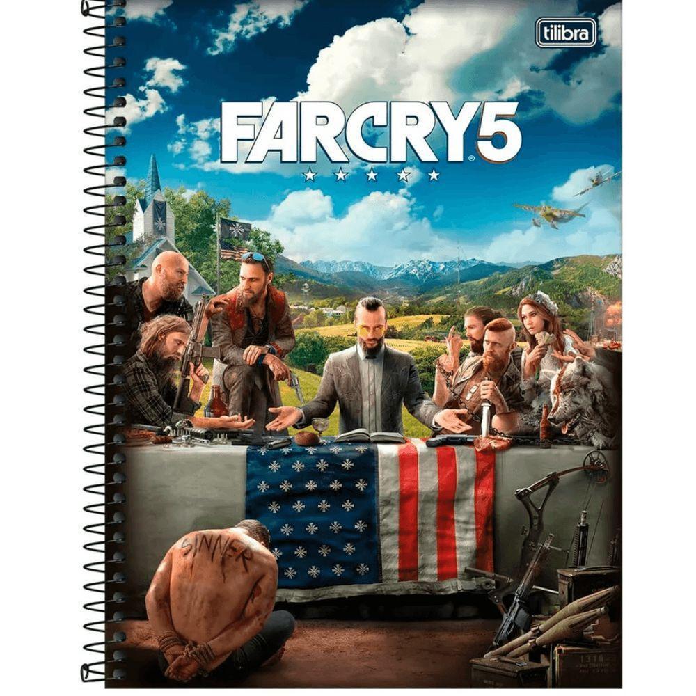 Caderno Espiral Capa Dura 1 Matéria - 80 Folhas - Far Cry 5 - Tilibra - 5