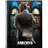 Caderno Espiral Capa Dura 1 Matéria - 80 Folhas - Far Cry 5 - Tilibra
