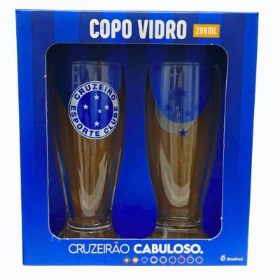 Kit 2 Copos Munich Times 200ml - Brasfoot - Cruzeiro I