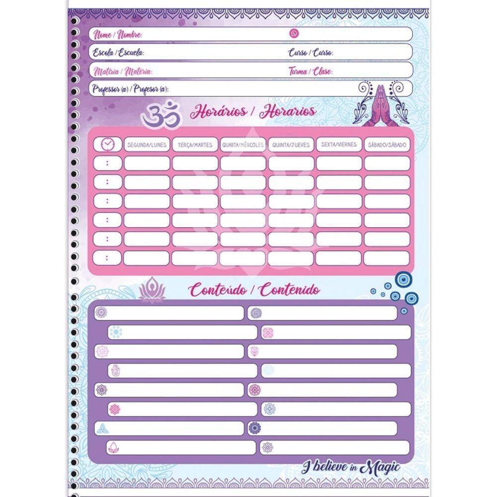 Caderno Espiral Capa Dura 10x1 - 160 Folhas - I Believe In Magic - São Domingos - 5