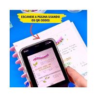 Caderno Espiral Capa Plástica 1 Matéria - 80 Folhas - Connect Neon Feminino - Tilibra - 6