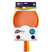 Kit Tênis De Praia Go Play Com 2 Raquetes E 2 Bolinhas - Multikids - 1