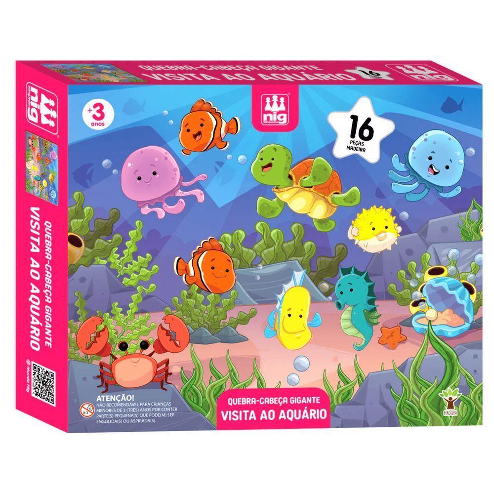 Puzzle Visita Ao Aquário - Nig Brinquedos - 1