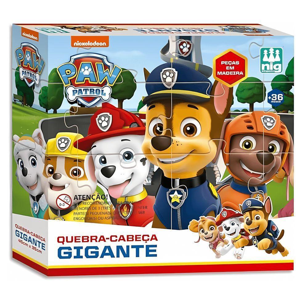 Quebra Cabeça Gigante 16 Peças - Patrulha Canina - Nig Brinquedos - 1