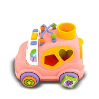 Carrinho Educativo C- Luzes E Sons Rosa - Cardoso - 3