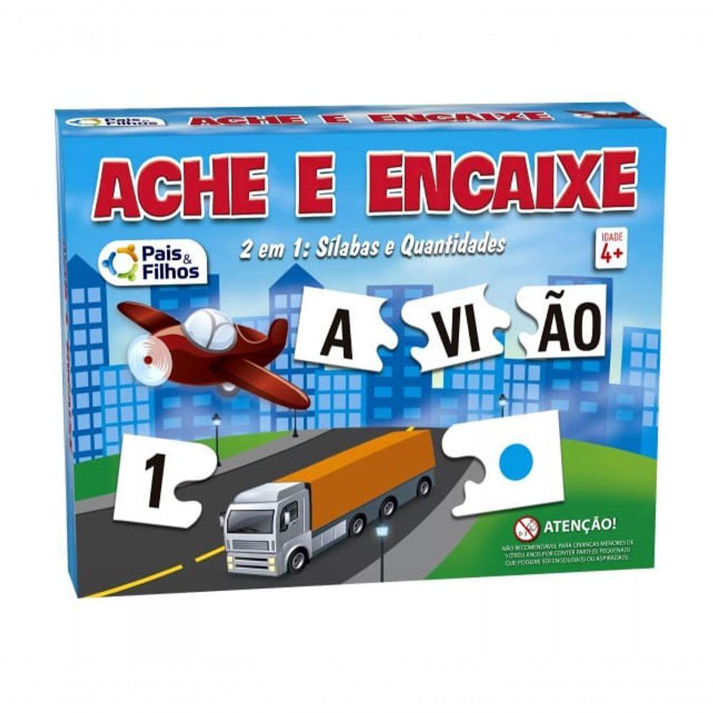Jogo Pedagógico Ache E Encaixe - Pais E Filhos Unica Jogo Pedagógico Ache E Encaixe - Pais E Filhos - 2
