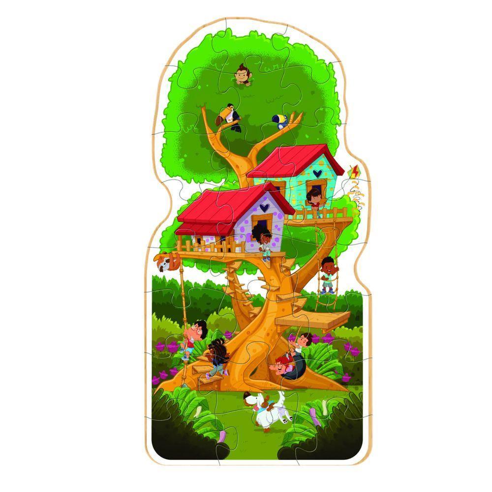 Puzzle Gigante Casa Na árvore - Nig Brinquedos - 1