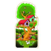 Puzzle Gigante Casa Na árvore - Nig Brinquedos - 1