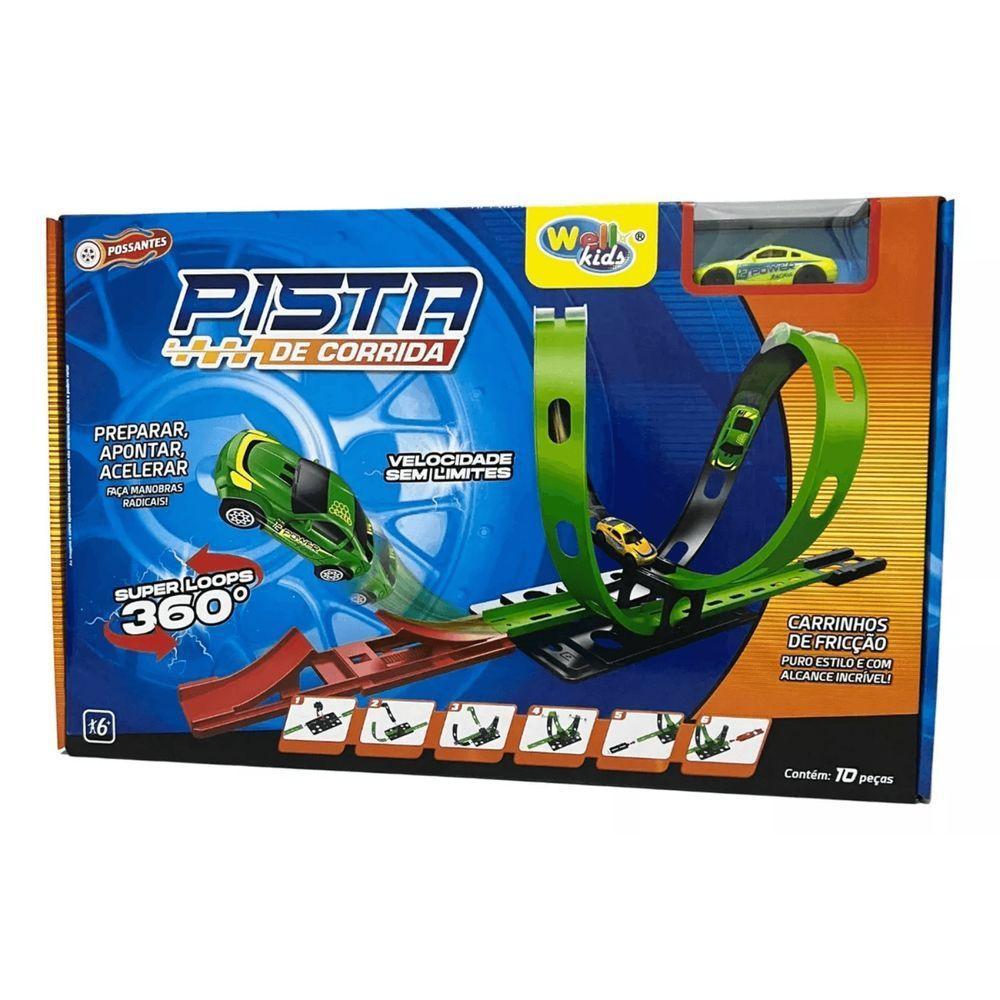 Pista Street 360 Duplo Looping - 10 Peças - Wellkids - 2